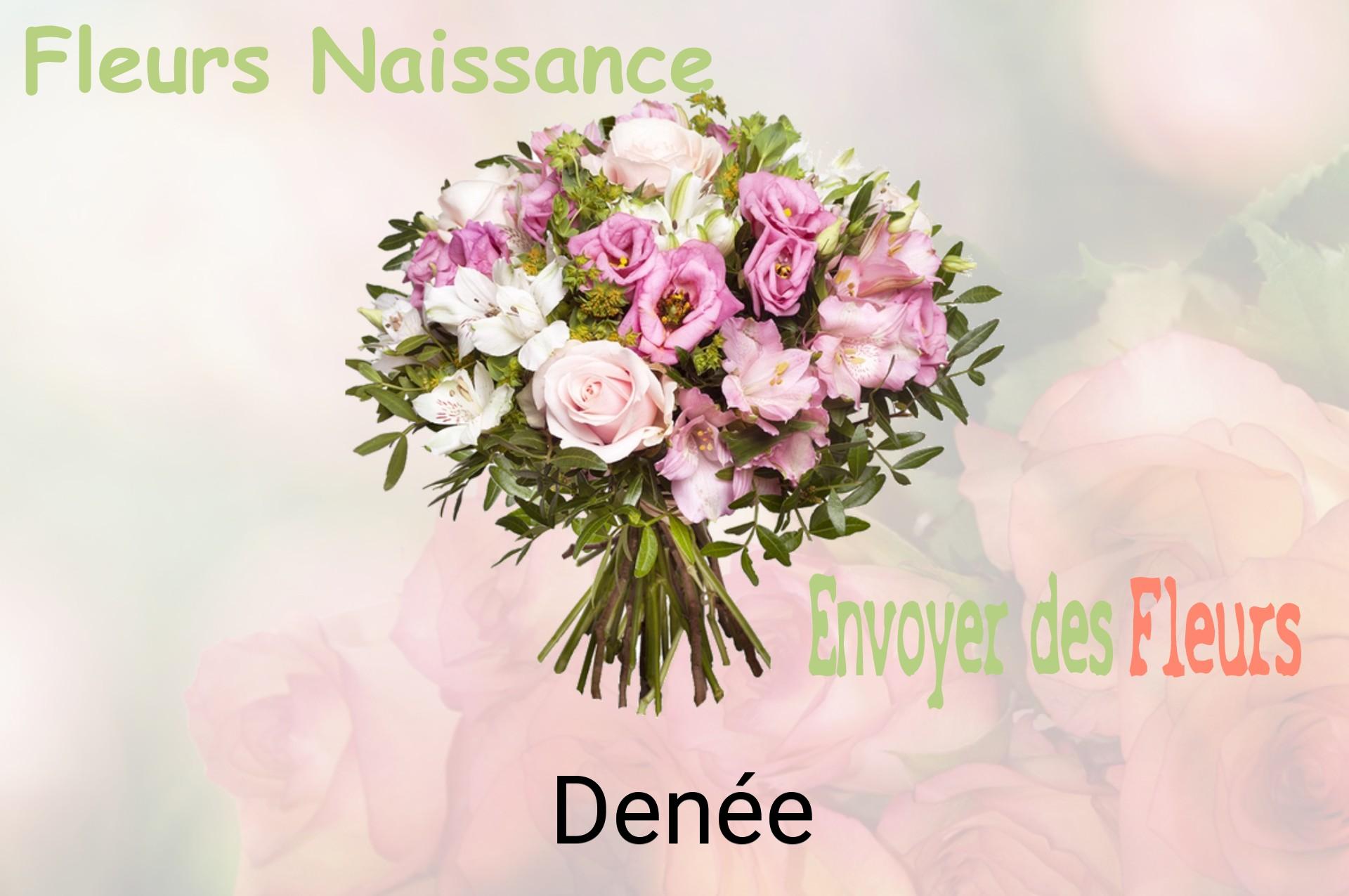 Bouquet de fleurs de naissance livré à Denée